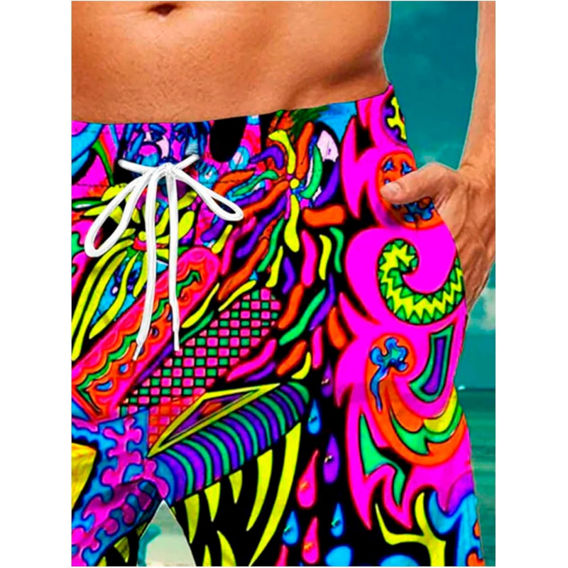 Men's Swim Trunks Graphic Beach Shorts