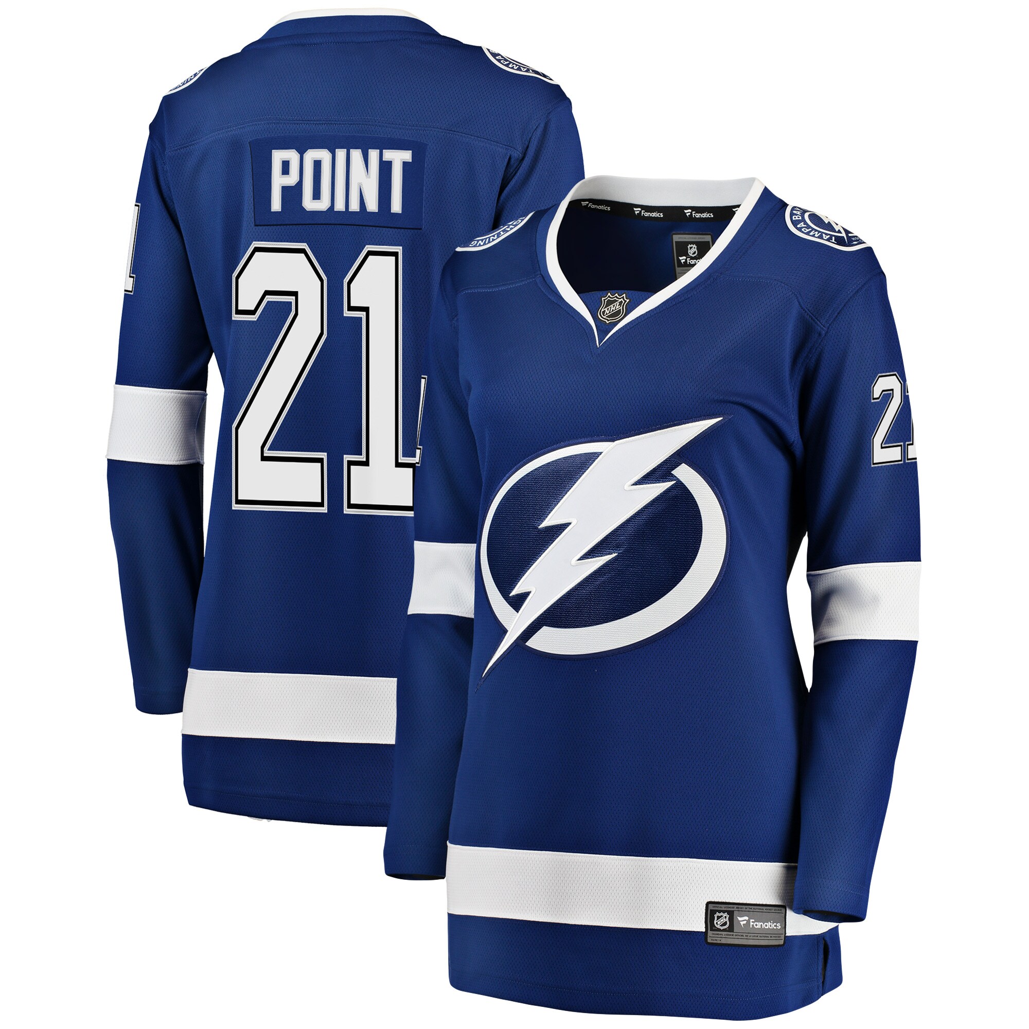 Brayden Point Tampa Bay Lightning Fanatics Women’s Breakaway   Jersey – Blue