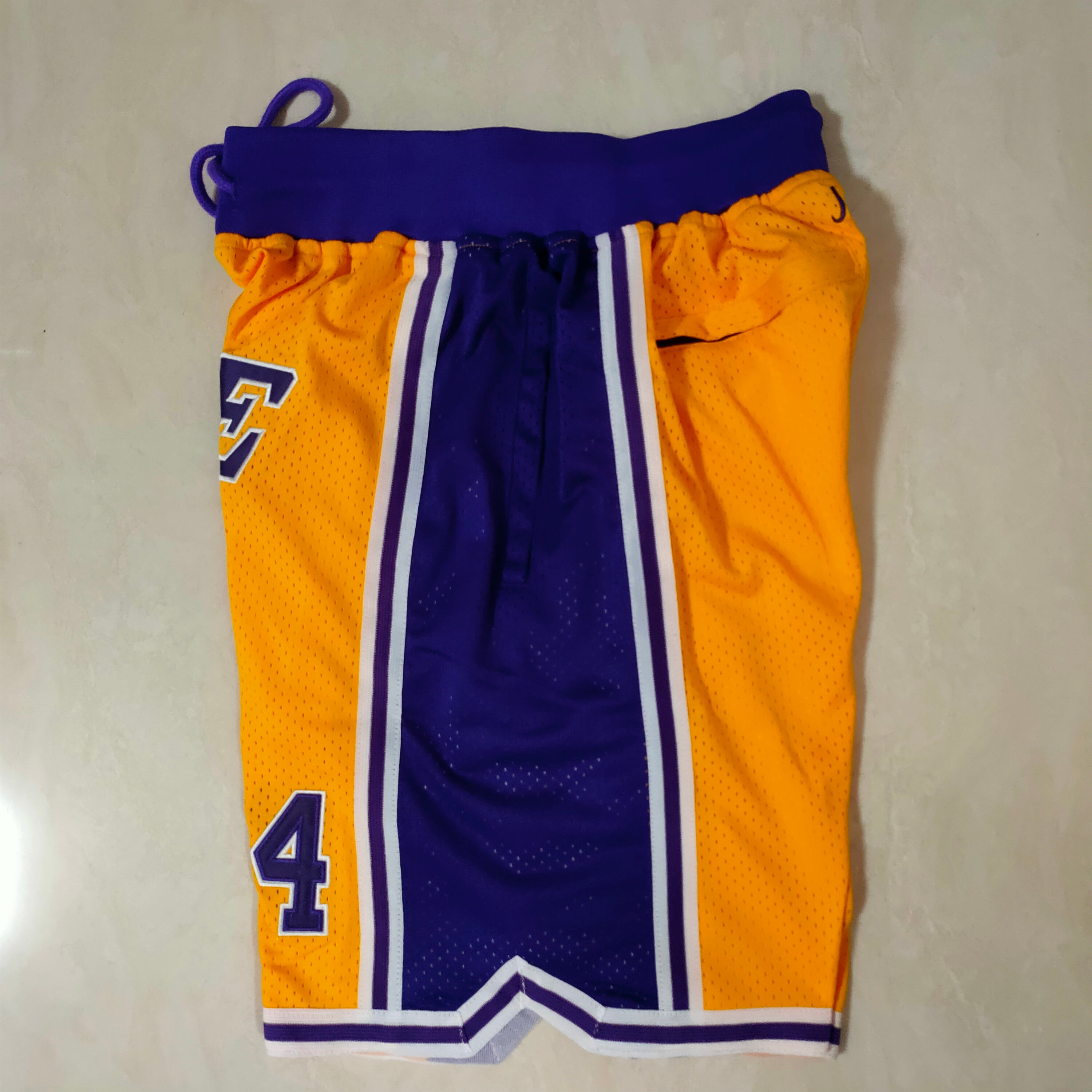 Los Angeles Lakers Kobe Bryant Yellow Pocket
