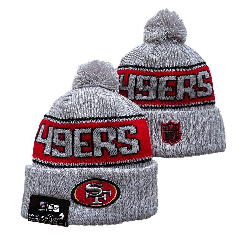San Francisco 49ers Cuffed Knit Hat with Pom