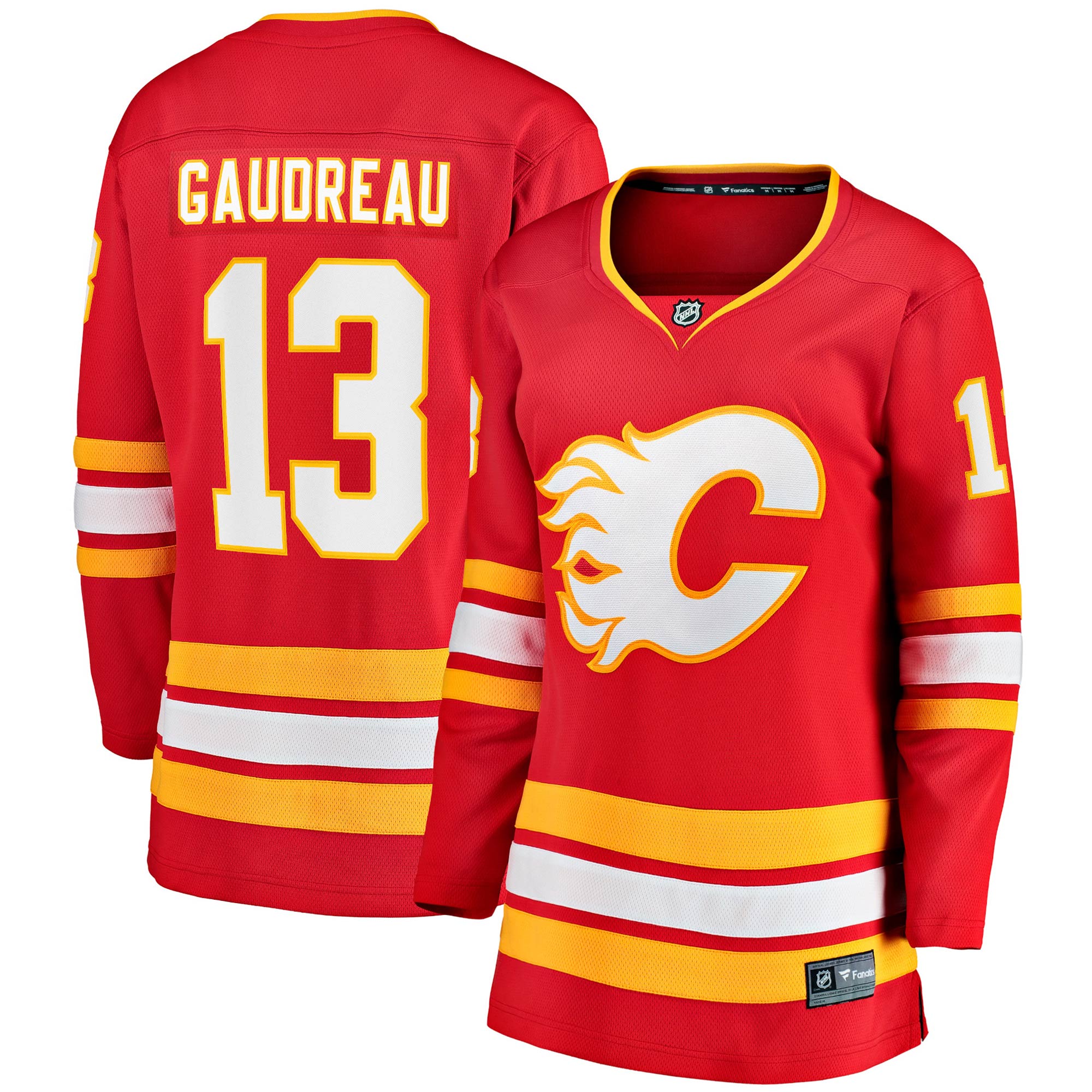 Johnny Gaudreau Calgary Flames Fanatics Women’s Home Premier Breakaway  Jersey – Red