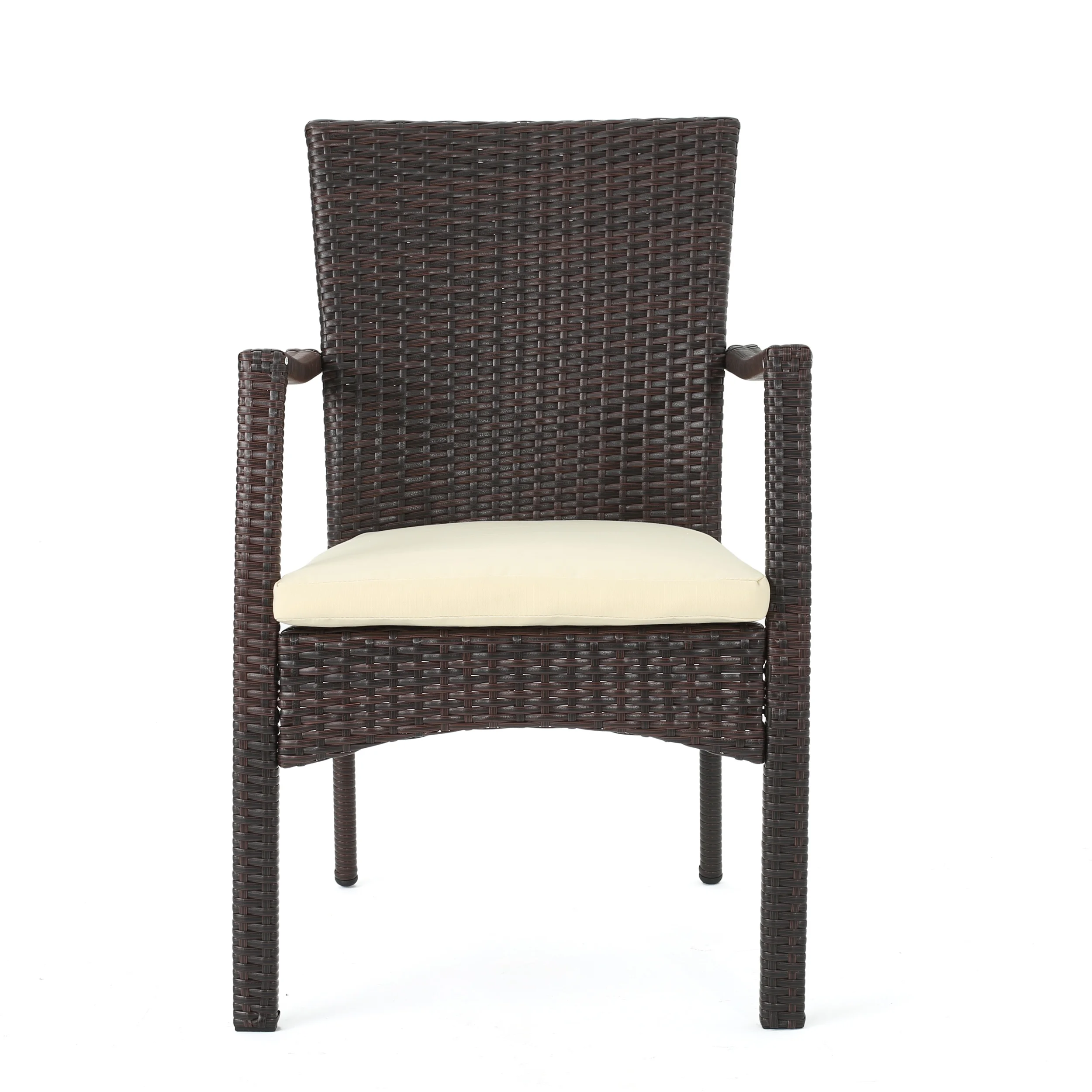 Jabari Outdoor Wood and Wicker Expandable 8 Seater Dining Set, Gray