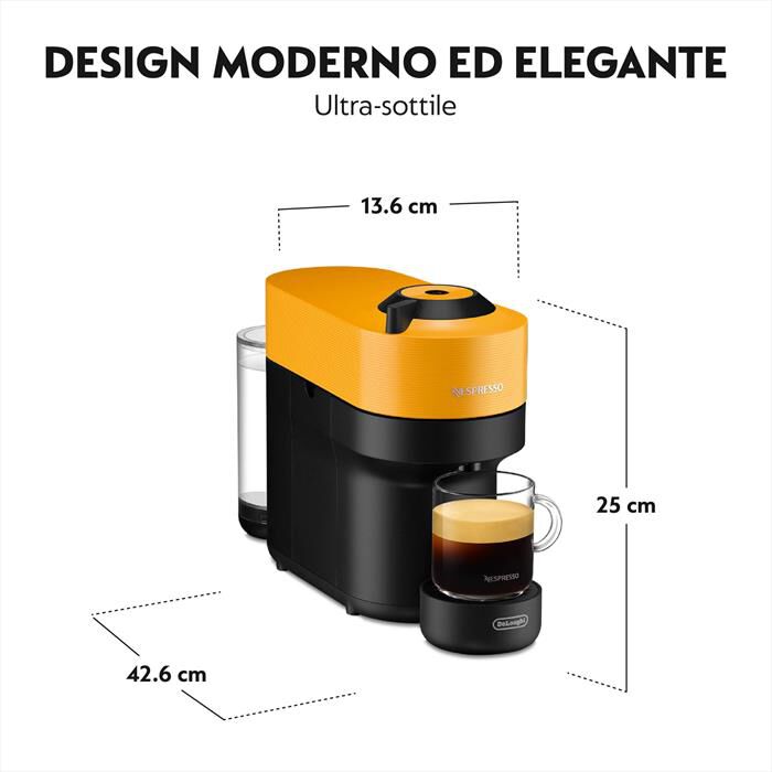 DE LONGHI - Macchina da caffè VERTUO POP ENV90.Y Nespresso-Giallo