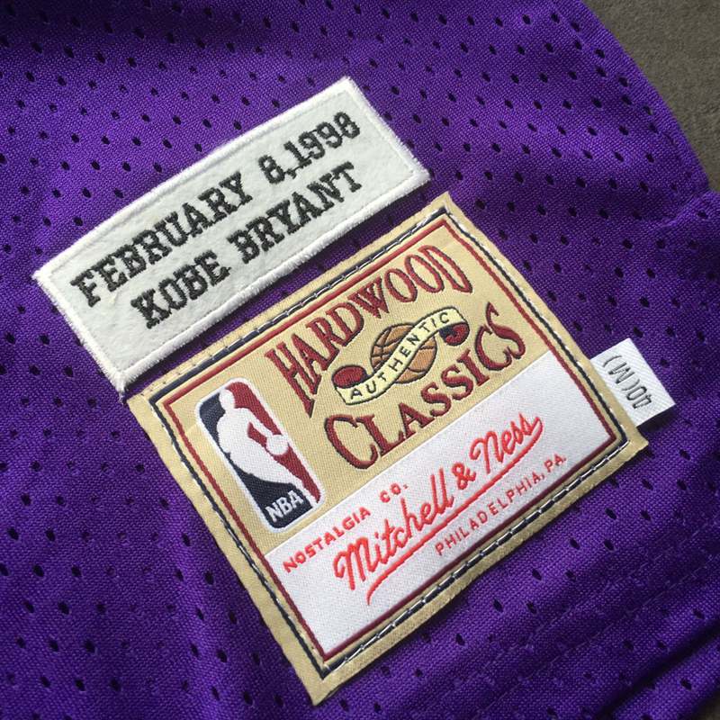 Kobe Bryant #8 Los Angeles Lakers Purple Throwback Jersey