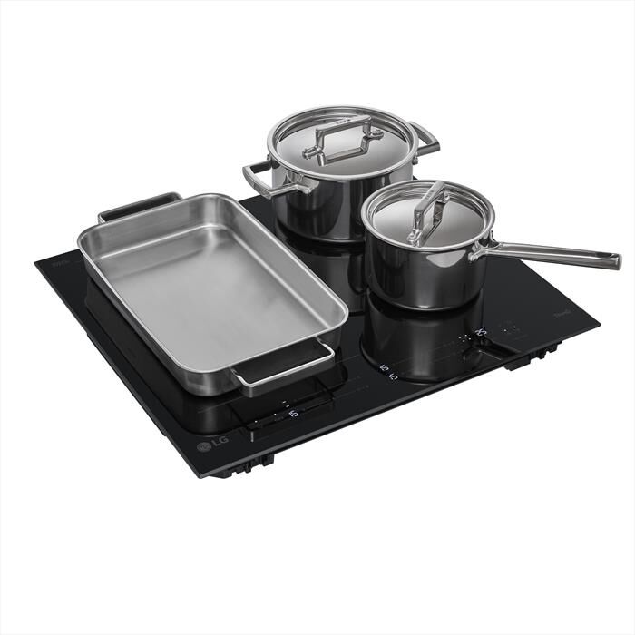 LG - Piano cottura induzione CBIZ2435B 59 cm-Nero Schott