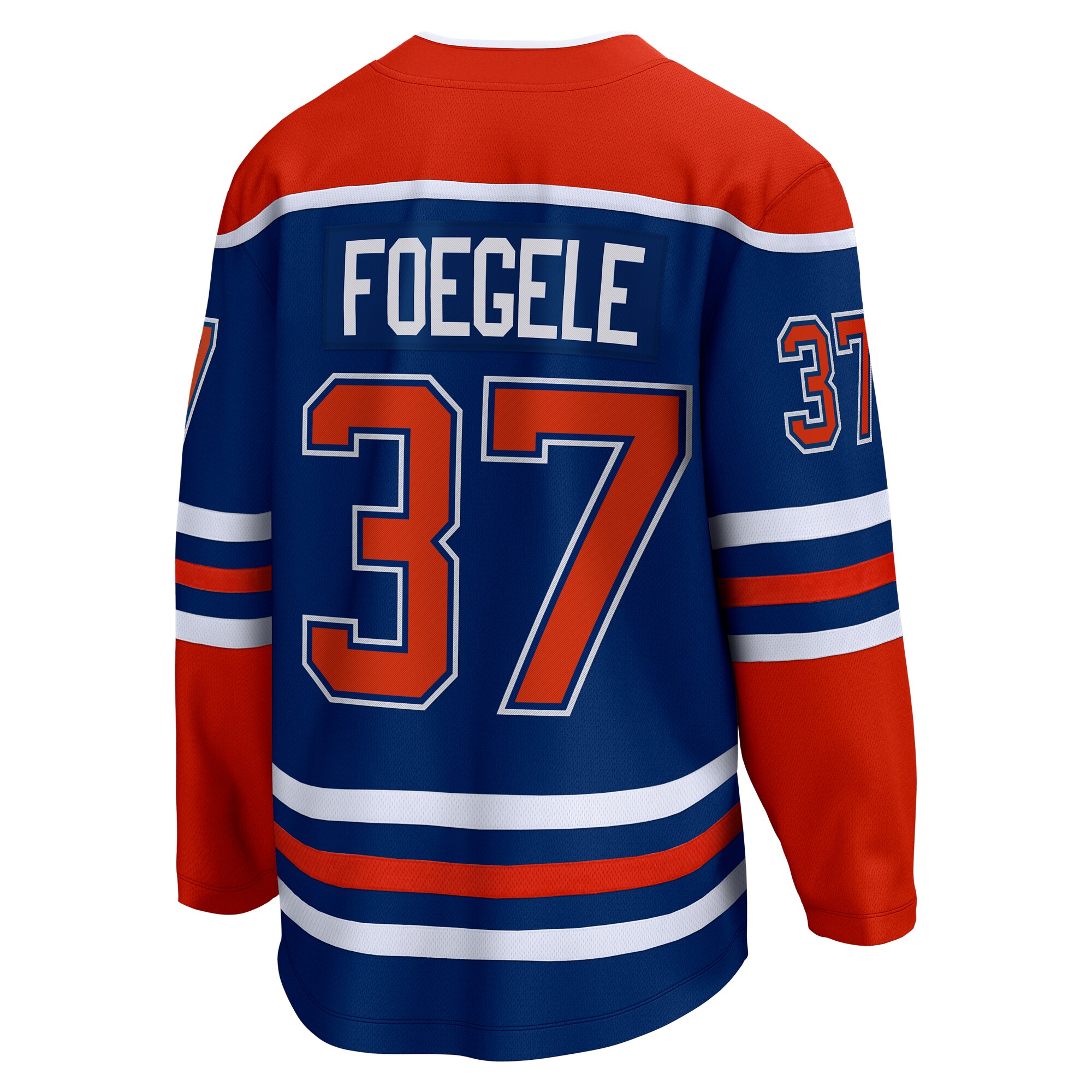 Warren Foegele Edmonton Oilers Fanatics Home Breakaway Jersey – Royal