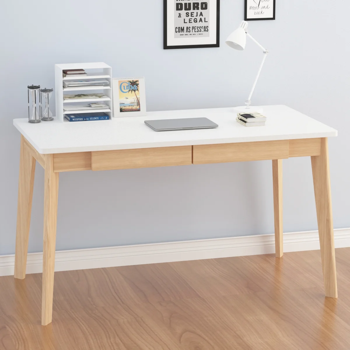 KULAGAGA Uptown Adult Lap Desks, Single Piece with Drawer, 21.7