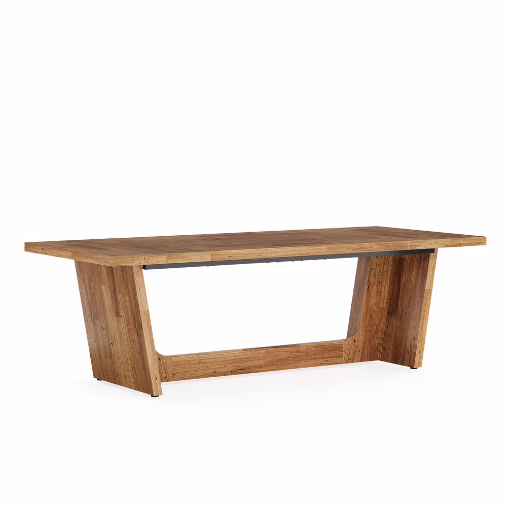 Resenkos Study Writing Desk, Computer Desk,70.8-Inch Executive Desk, Wood Study Computer Desk Writing Table,Brown