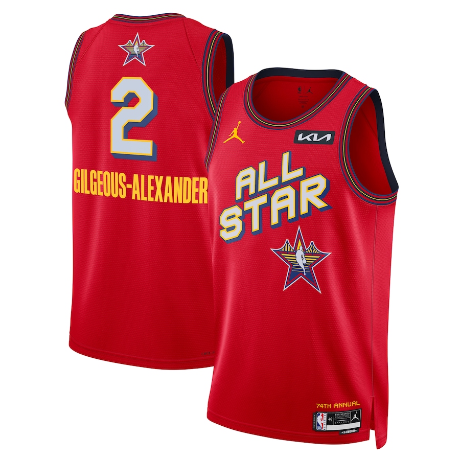 Unisex Shai Gilgeous-Alexander Red 2025 NBA All-Star Game Swingman Jersey