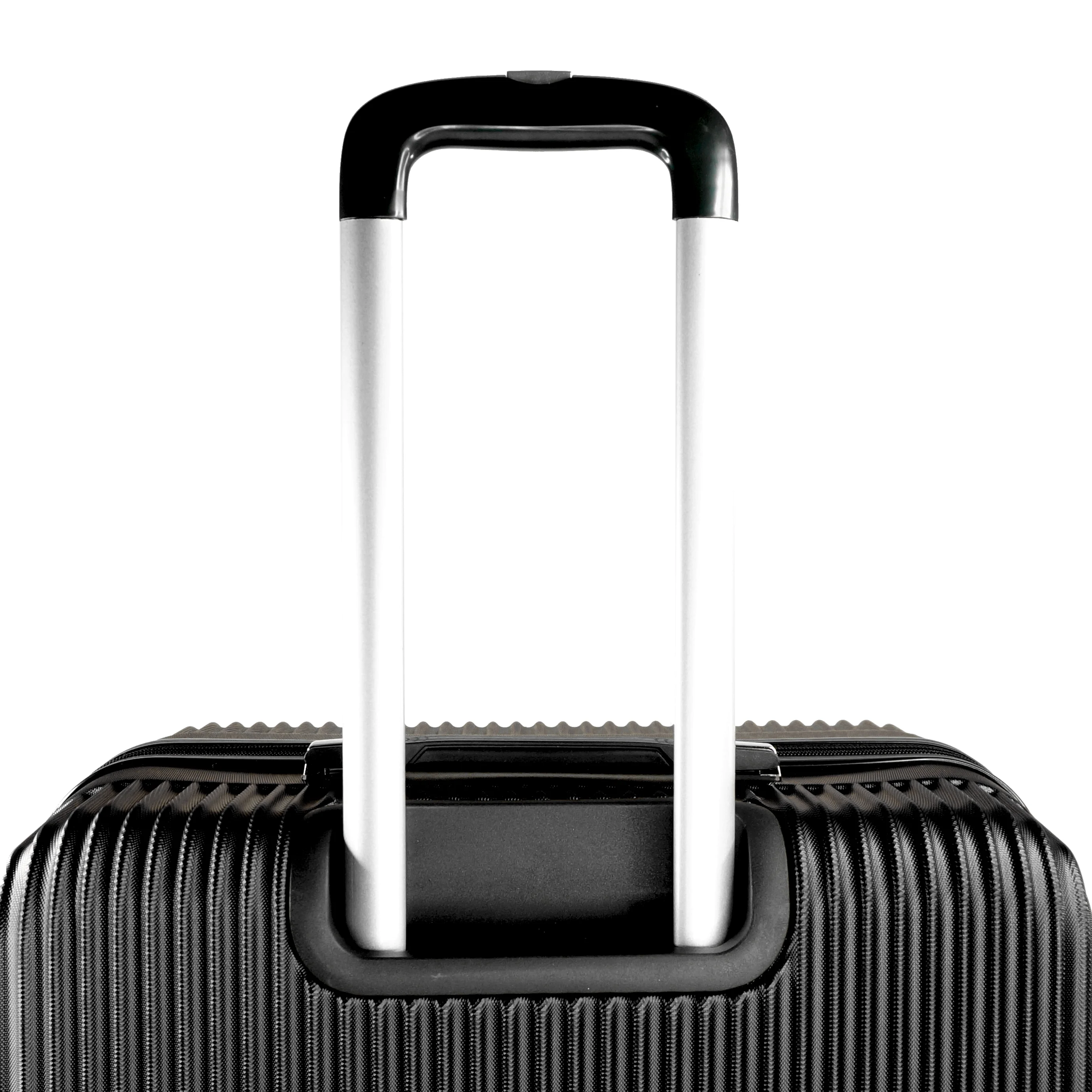 K-Cliffs 3pcs Luggage Set Lightweight Expandable Hard sided ABS Spinner Travel Suitcase  Black