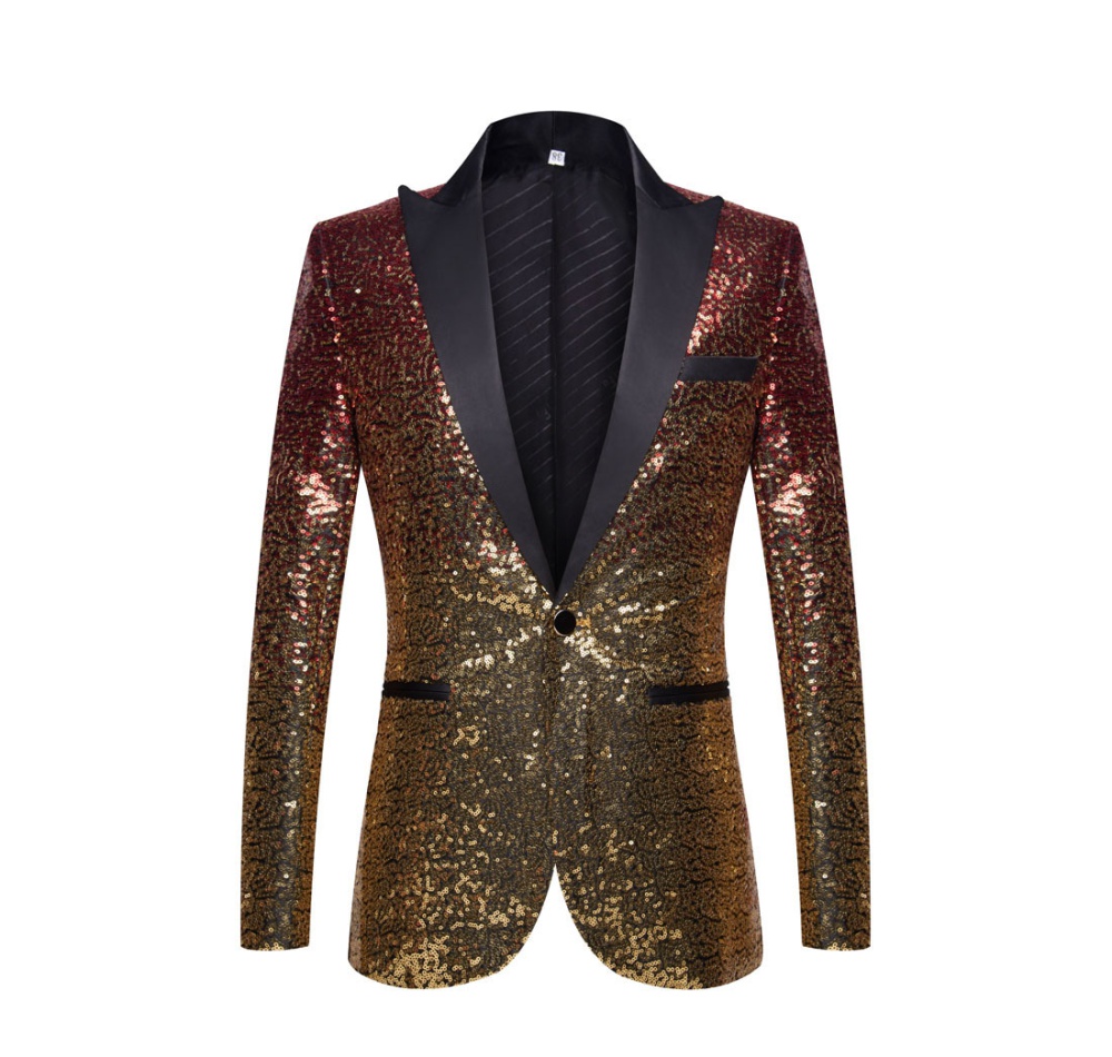 Fashion stage coat sequins annual meeting tops