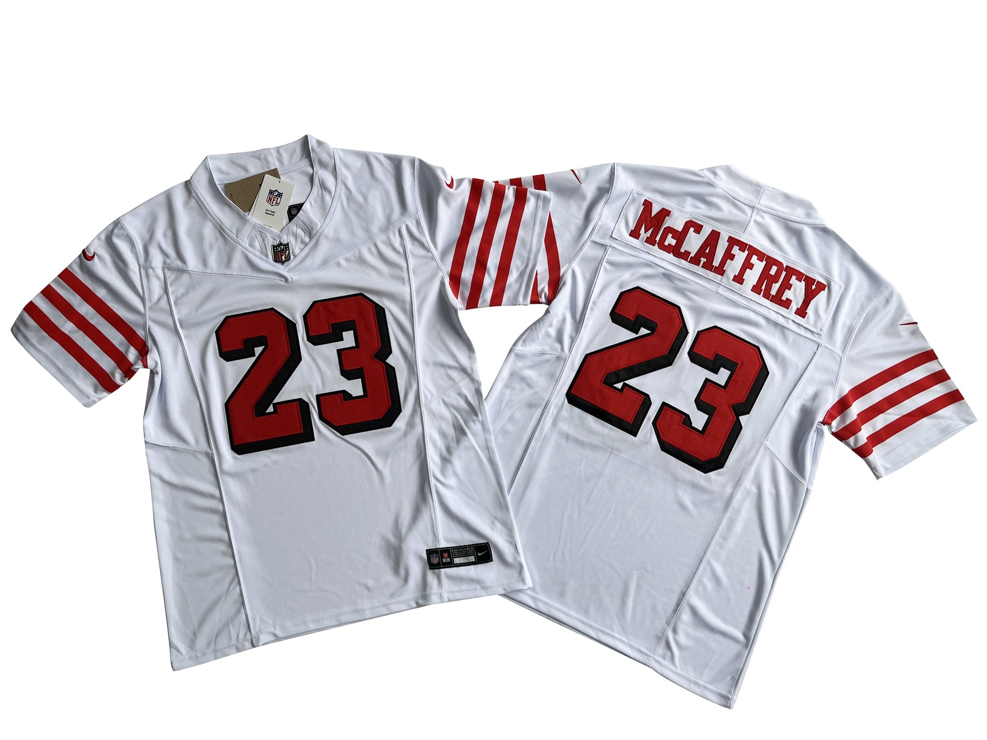 San Francisco 49ers 23# Christian McCaffrey Nike Vapor F.U.S.E. Limited Jersey