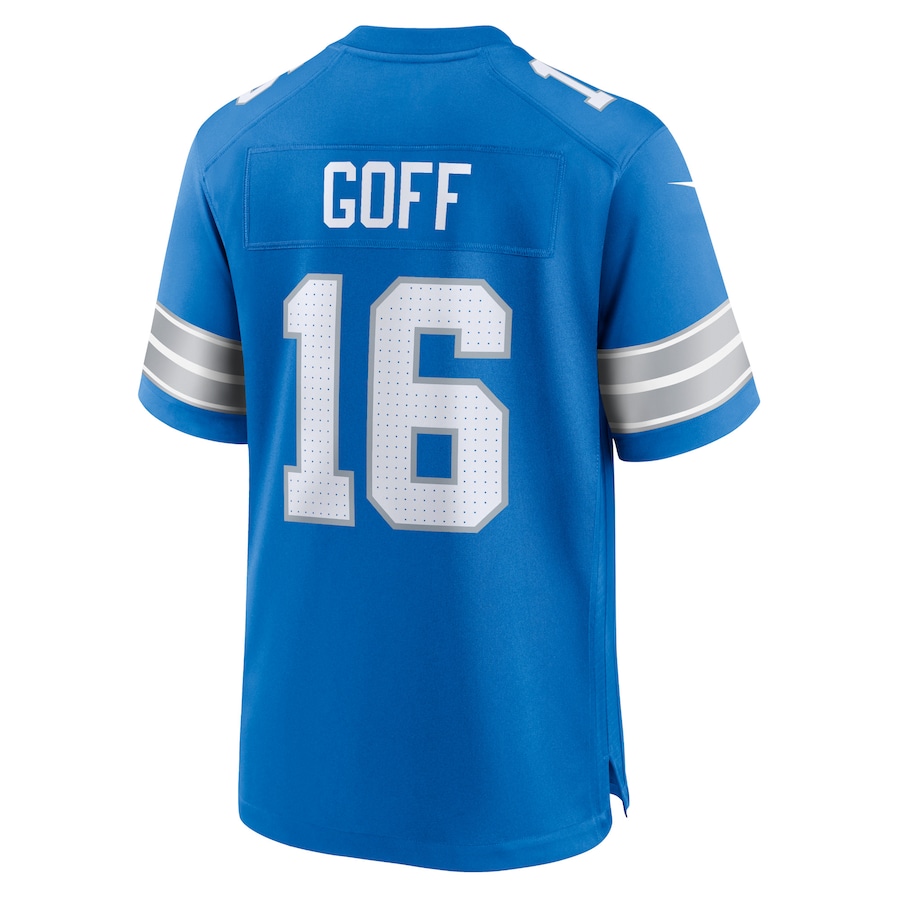 Detroit Lions Jared Goff Blue Game Jersey