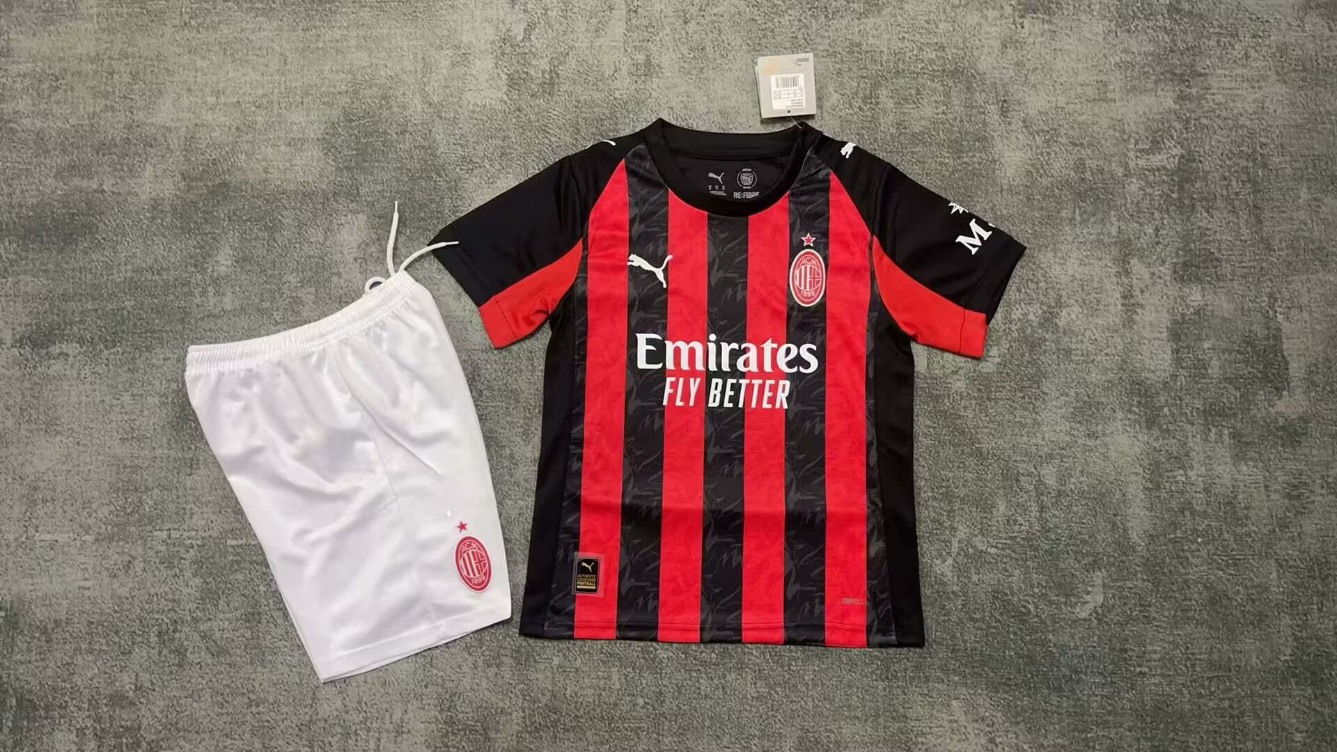 2025/2026 Kids Size AC Milan Home Football Shirt 1:1 Thai Quality