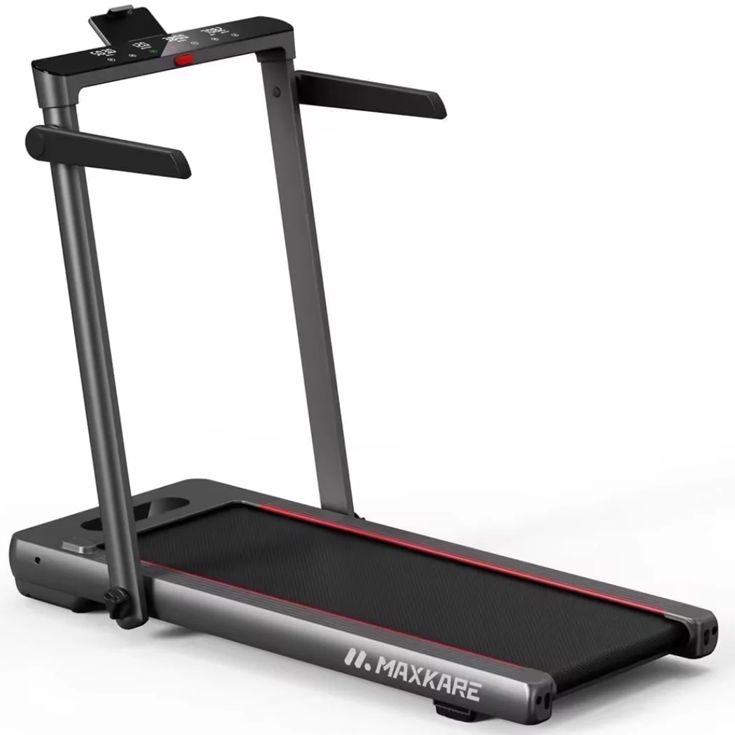 MaxKare Folding Treadmill 286LBS Capacity for Home, 3.0HP 9MPH Under Desk Walking Pad Treadmill with Bluetooth/Zwift App Compatible