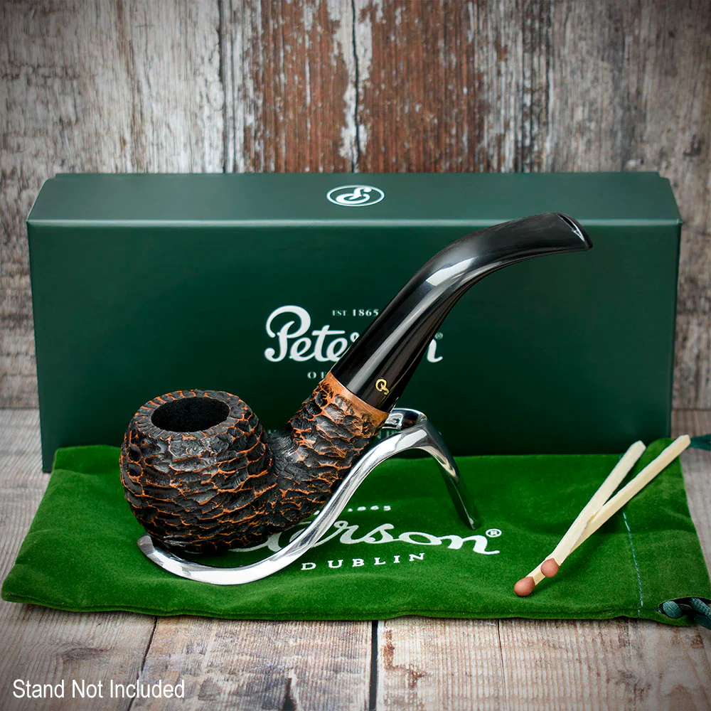 Peterson of Dublin Aran Rusticated Briar Smoking Pipe - Shape No.03