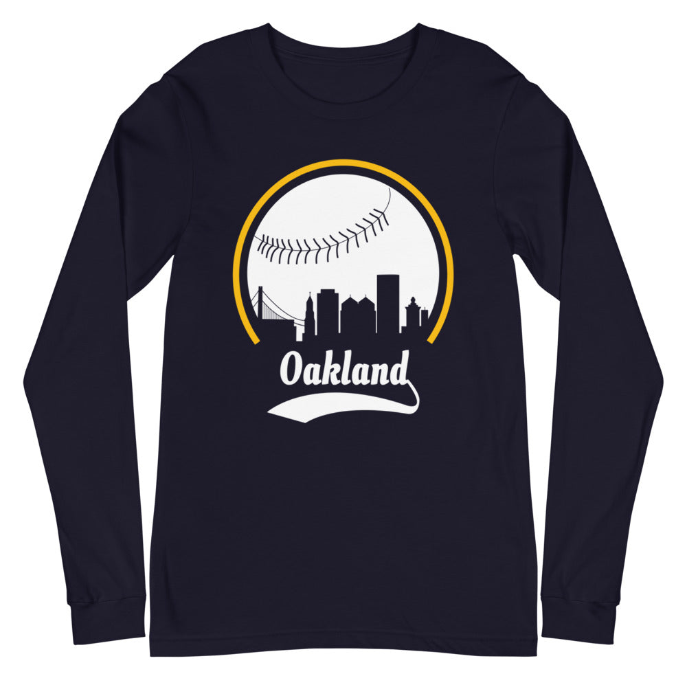 Unisex Oakland Athletics Baseball Long Sleeve Tee Shirt