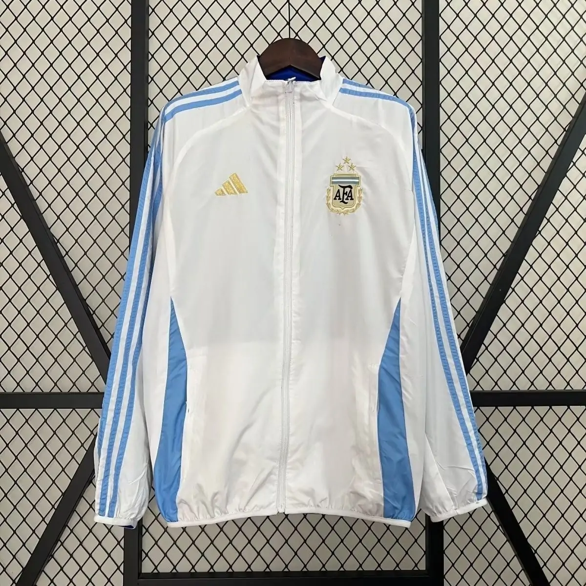 2024 Argentina Double-Sided Jacket (White-Blue) 1:1 Thai Quality