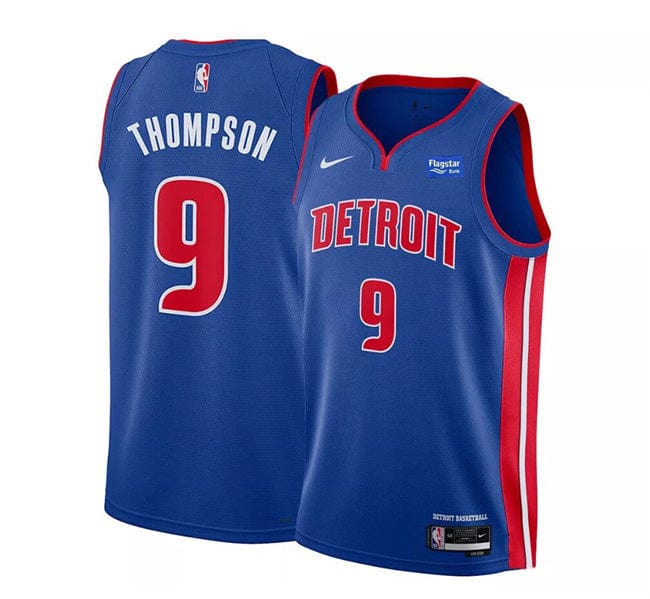 Detroit Pistons Ausar Thompson #9 Blue  2023-2024 season Jersey