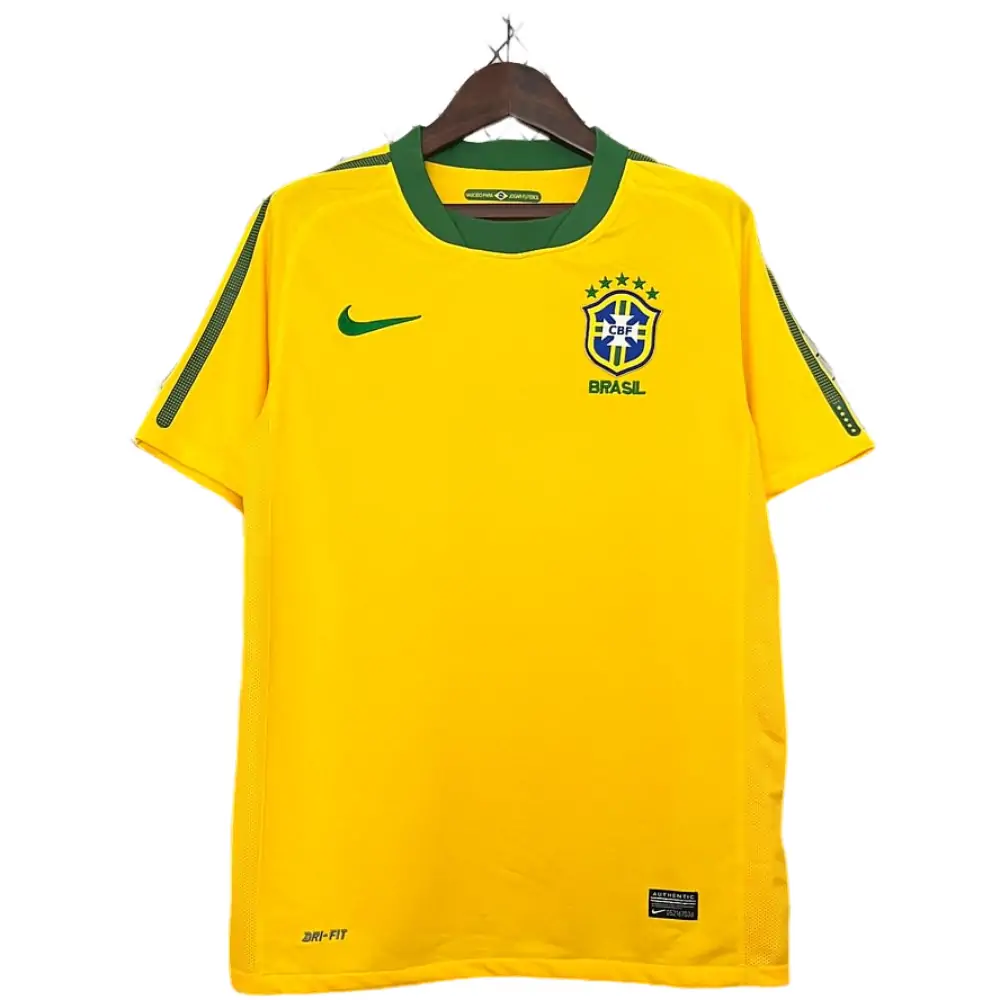 2010 Brazil Retro Yellow Jersey-Fans Edition