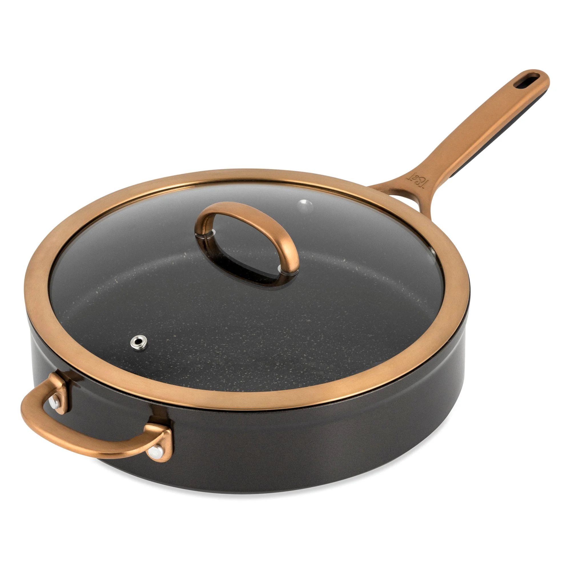 Thyme & Table Supreme 12-Piece Non-Stick Cookware Set, Pots and Pans Set- Bronze