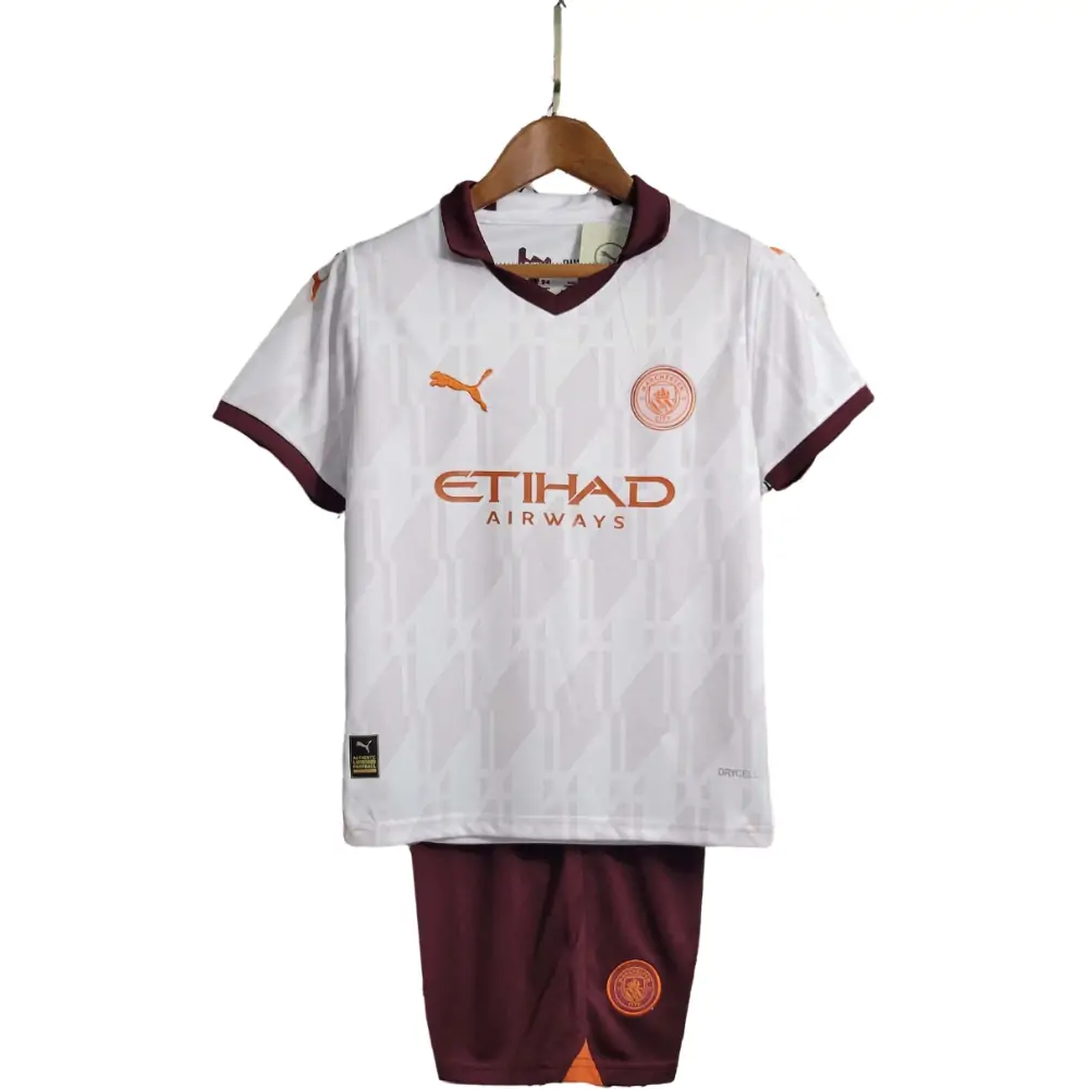 2023/2024 Manchester City Away Football Shirt 1:1 Thai Quality Kids Size