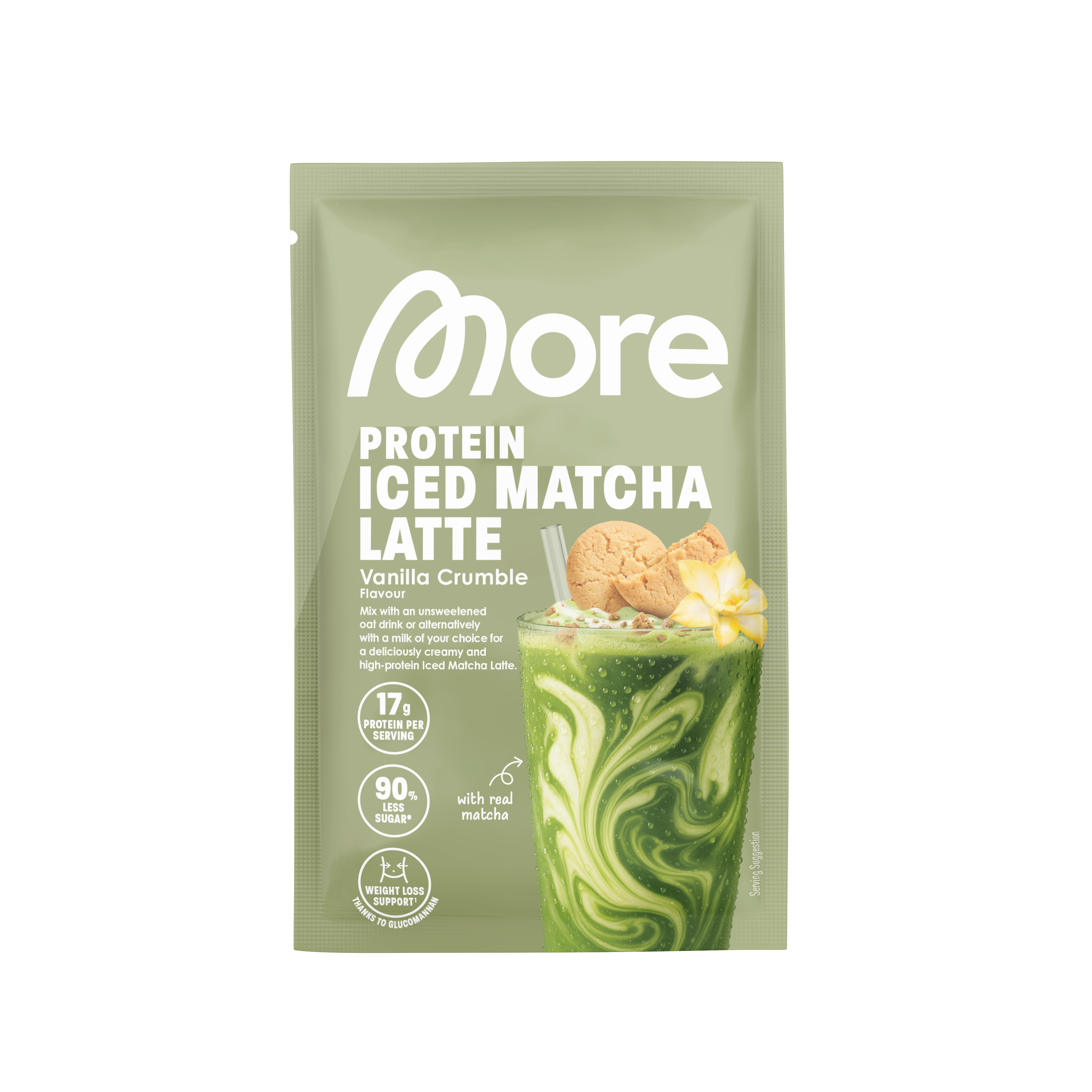 More Protein Iced Matcha Latte