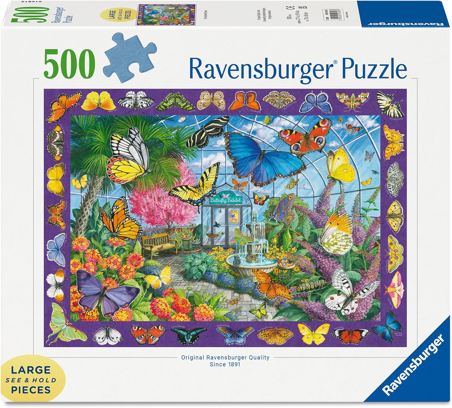 The Butterfly Palace - 500 XL Piece Jigsaw Puzzle (Ravensburger)