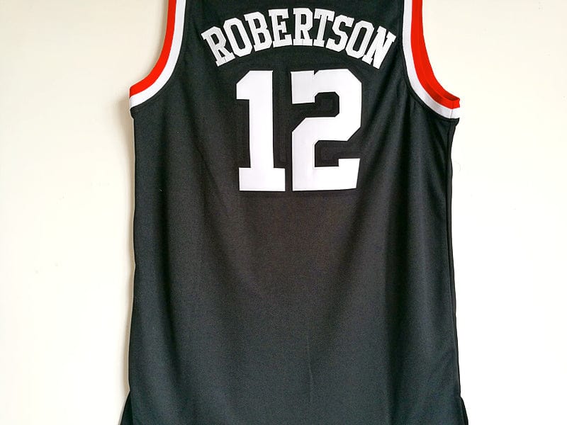 NCAA University of Cincinnati No. 12 Oscar Robertson Black Embroidered College Jersey