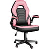 HomeZeer Gaming Chair, Video Game Chairs for Kids, Computer Office Desk Chair with Lumbar Support, Pu Leather Gamer Chair up to 330lb, Red