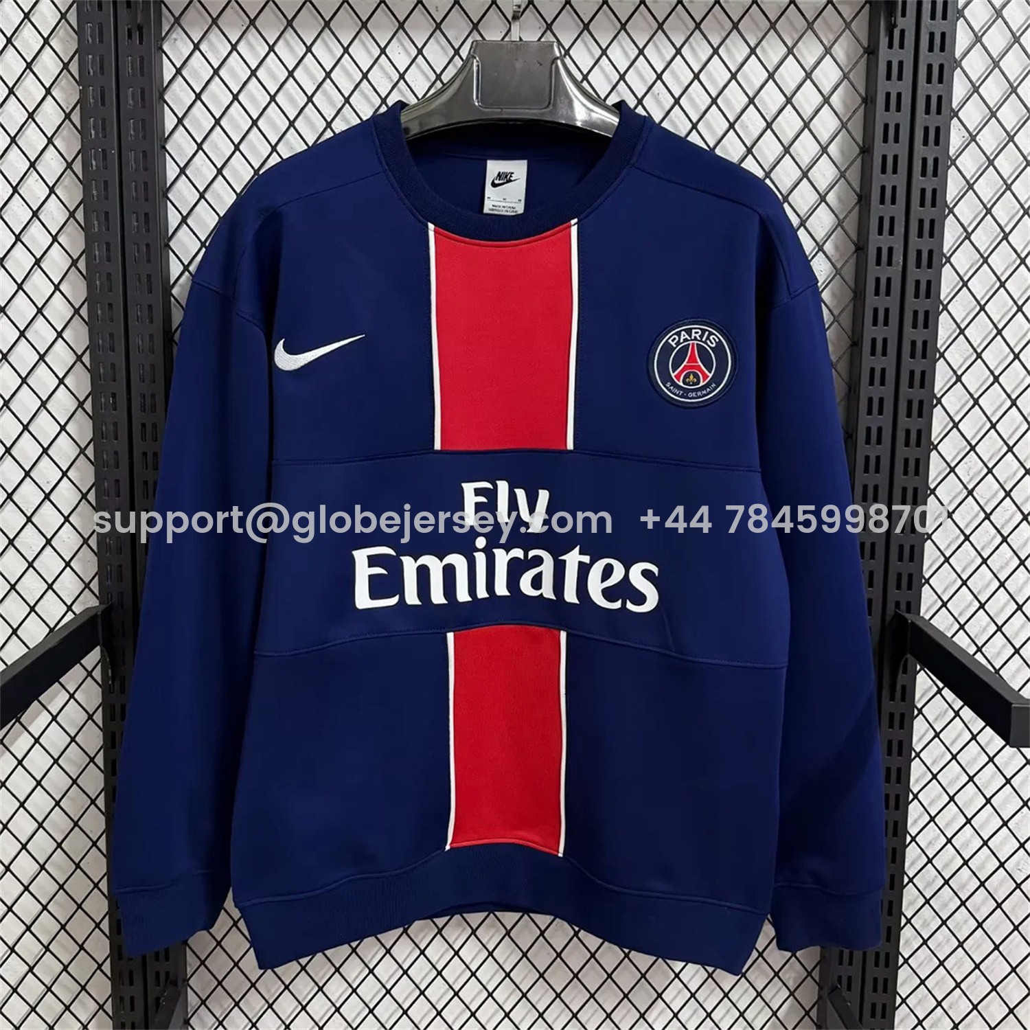 Paris Saint-Germain PSG 25-26 Blue And Red Unisex Pullover Hoodie