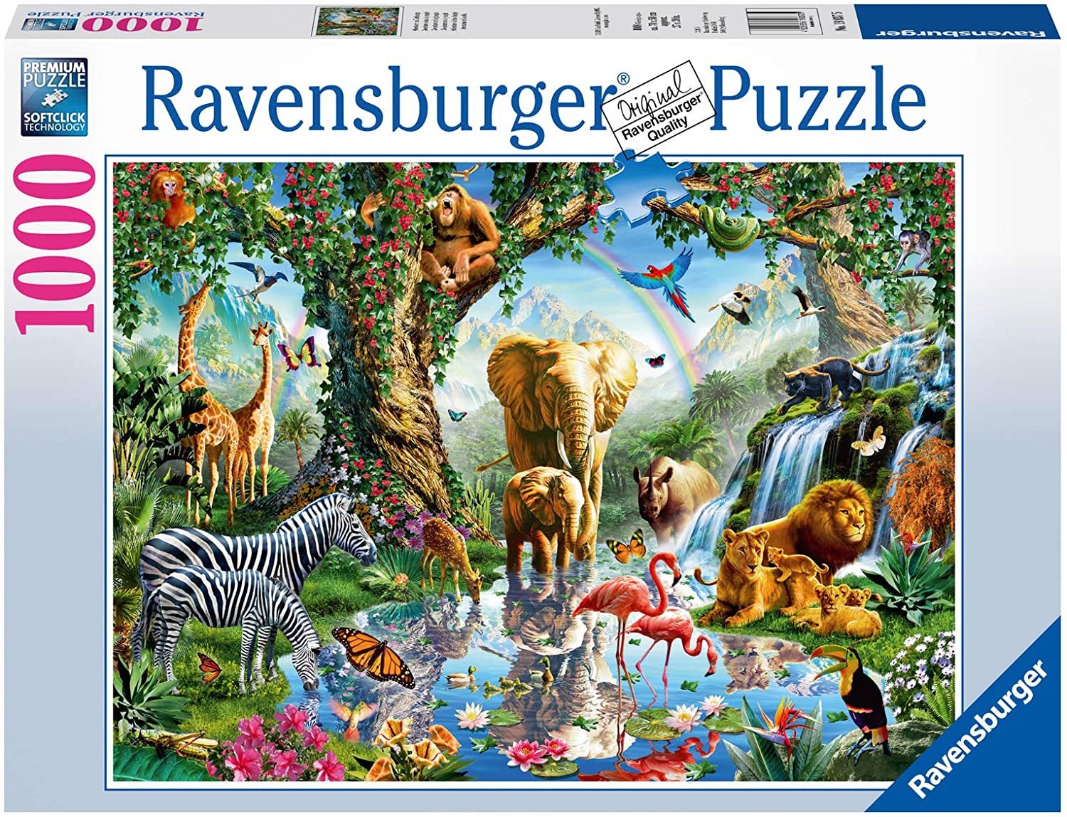Adventures In The Jungle – 1000 Piece Jigsaw Puzzle (Ravensburger)