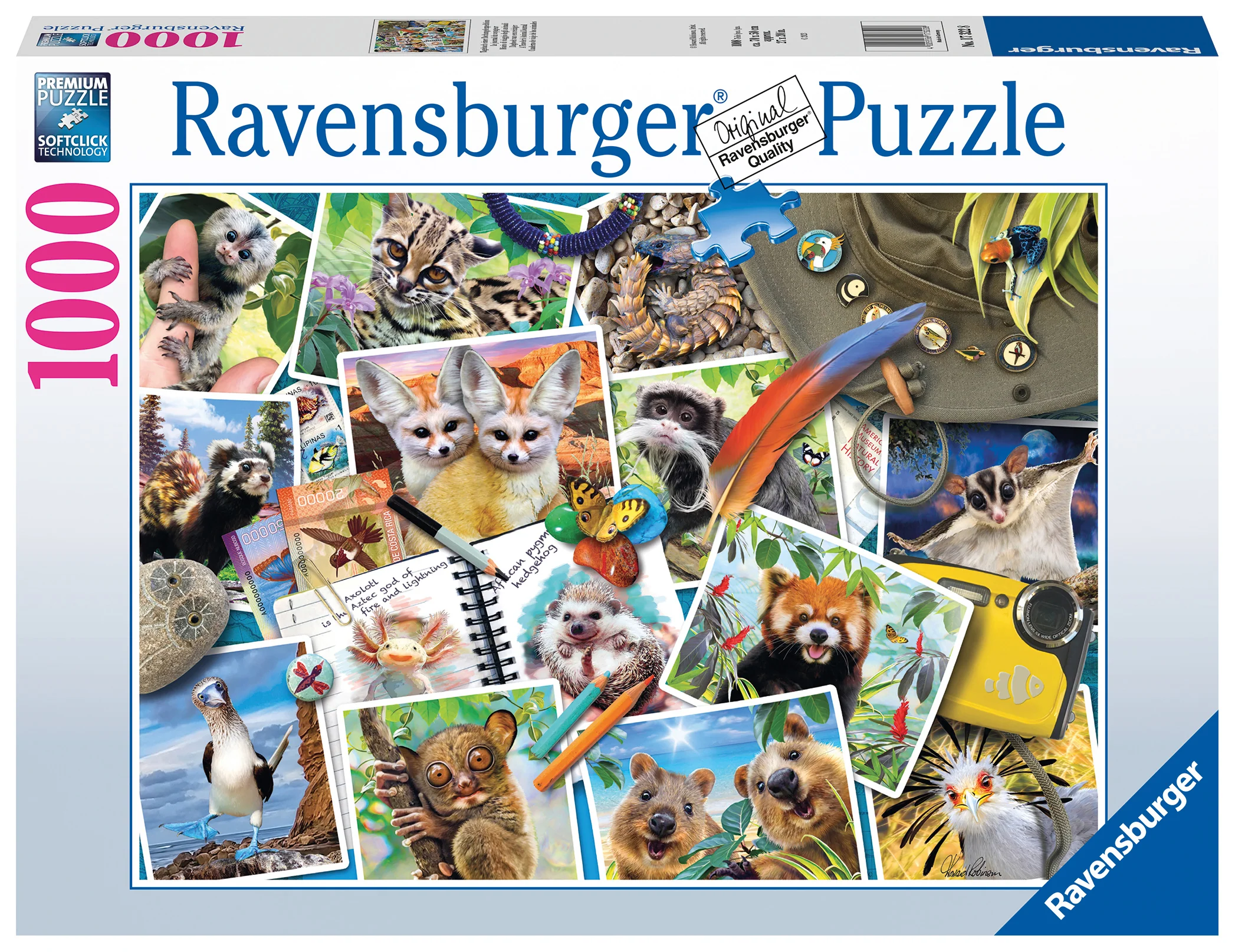 Traveller's Animal Journal – 1000 Piece Jigsaw Puzzle (Ravensburger)
