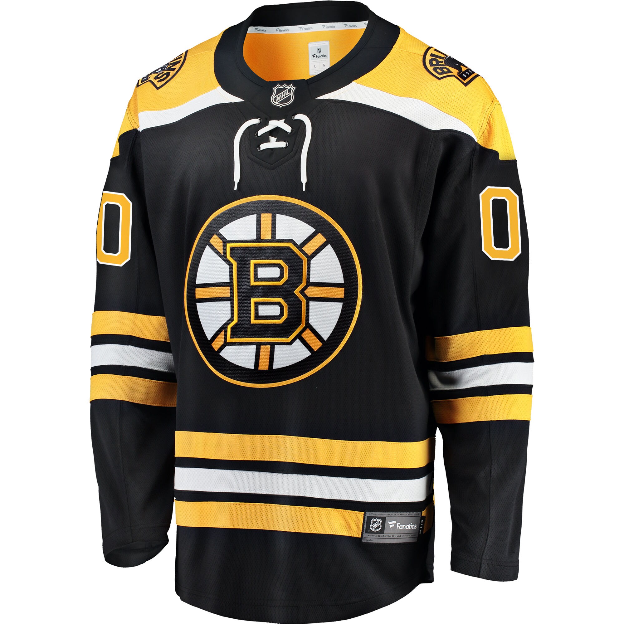 Boston Bruins Fanatics Home Breakaway Custom Jersey – Black