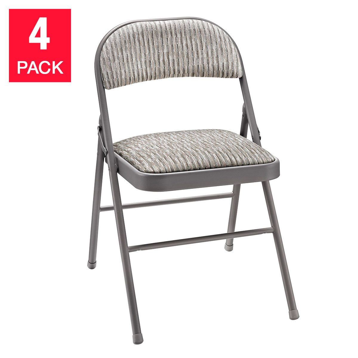 Meco Upholstered Folding Chair, 4-pack