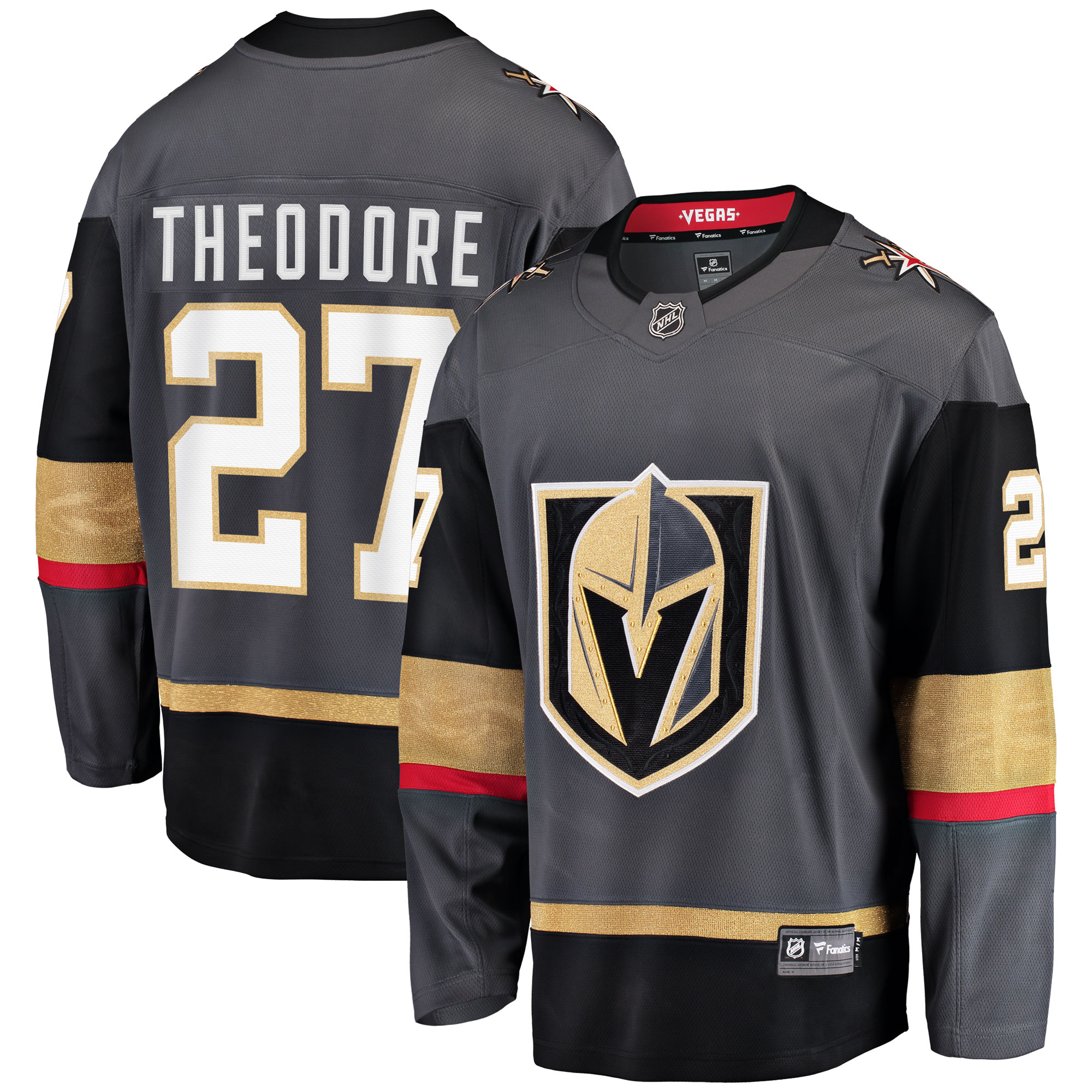 Shea Theodore Vegas Golden Knights Alternate Breakaway   Jersey – Gray