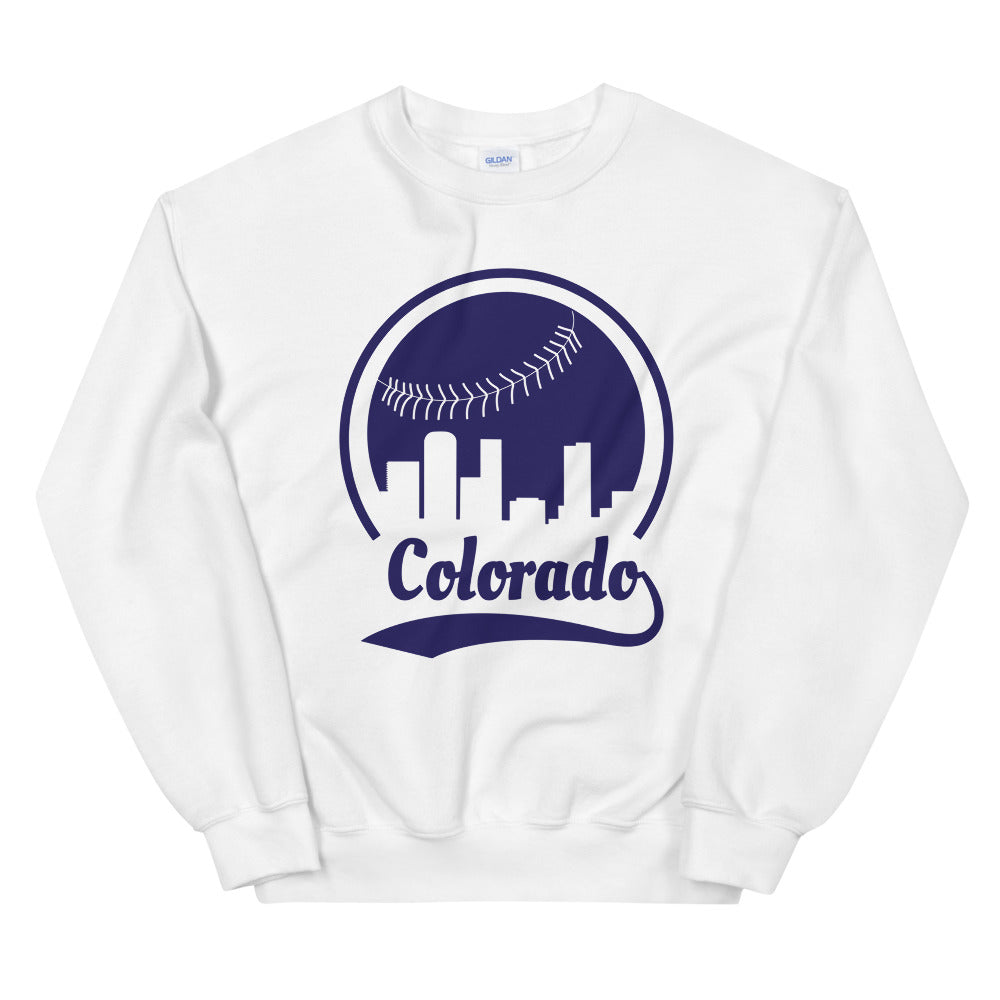 Unisex Colorado Rockies Baseball Crewneck Sweatshirt