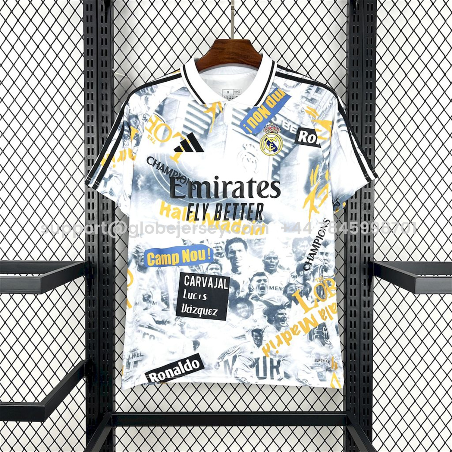 Real Madrid 25-26 Capture Of Camp Nou POLO White Special Jersey - Fans Version