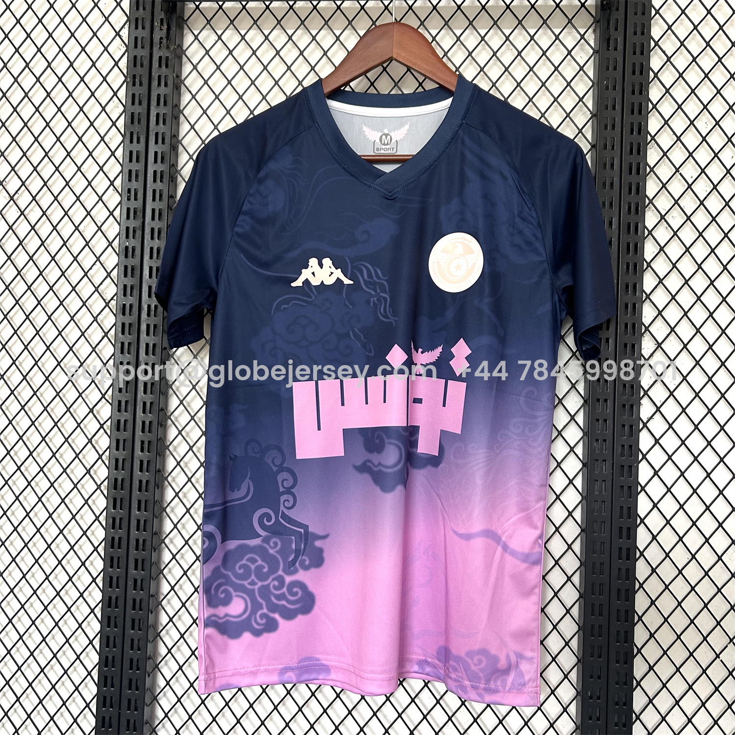Tunisia 25-26 Deep Blue Purple Gradient Training Jersey - Fans Version