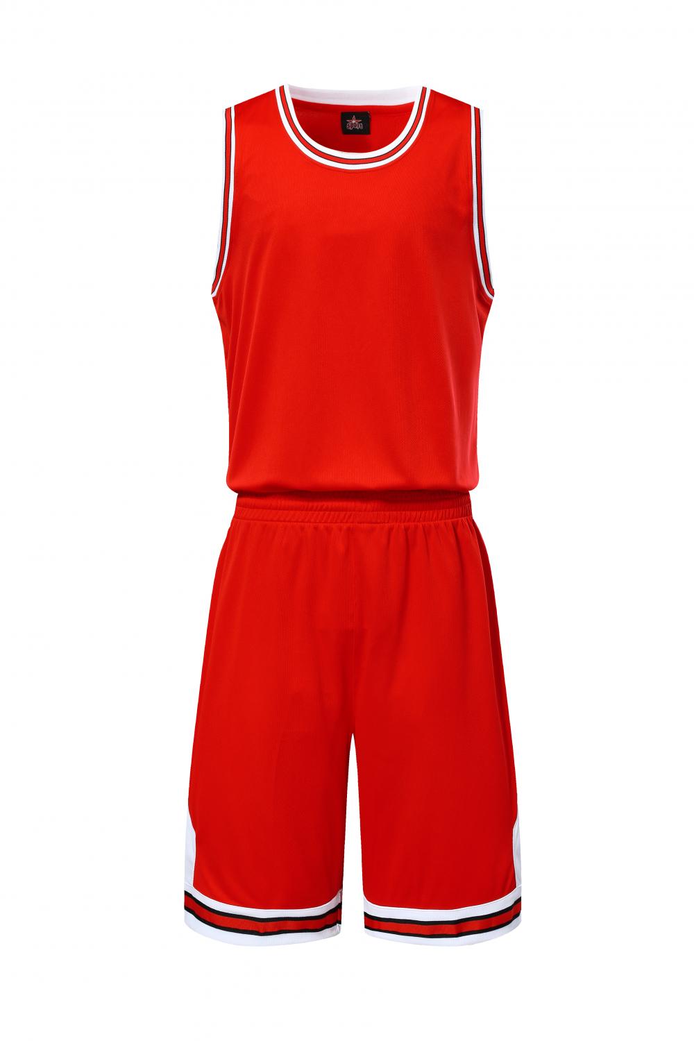 Bulls basketball uniform red suit（Customizable name and number）