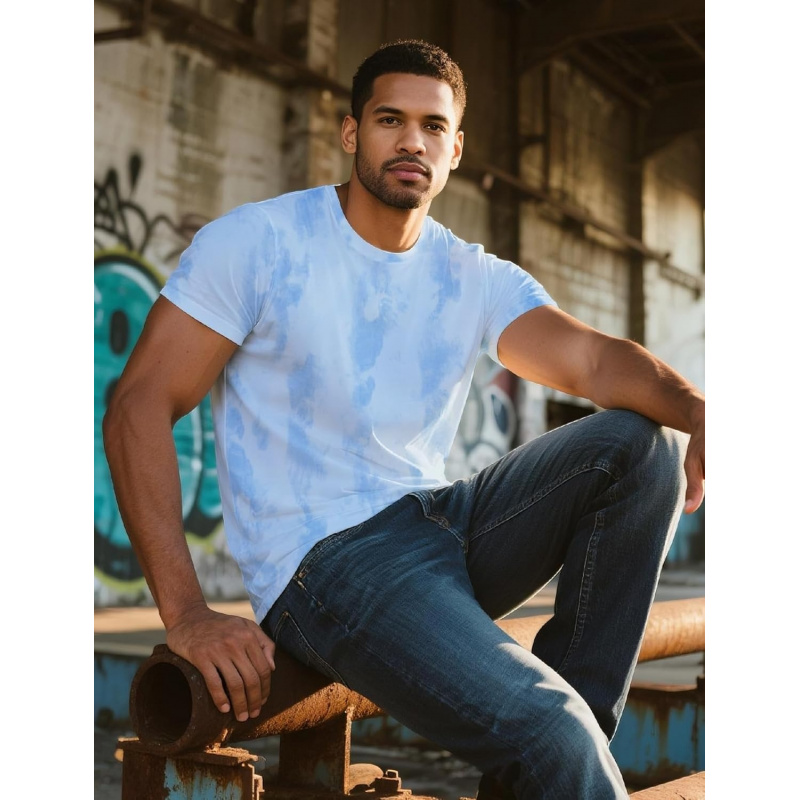 Men's Crew Neck T Shirts - Lightweight Short