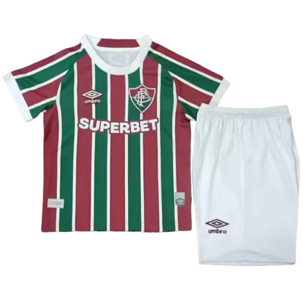 2025-26-Fluminense Home-Jersey-Children's Kit