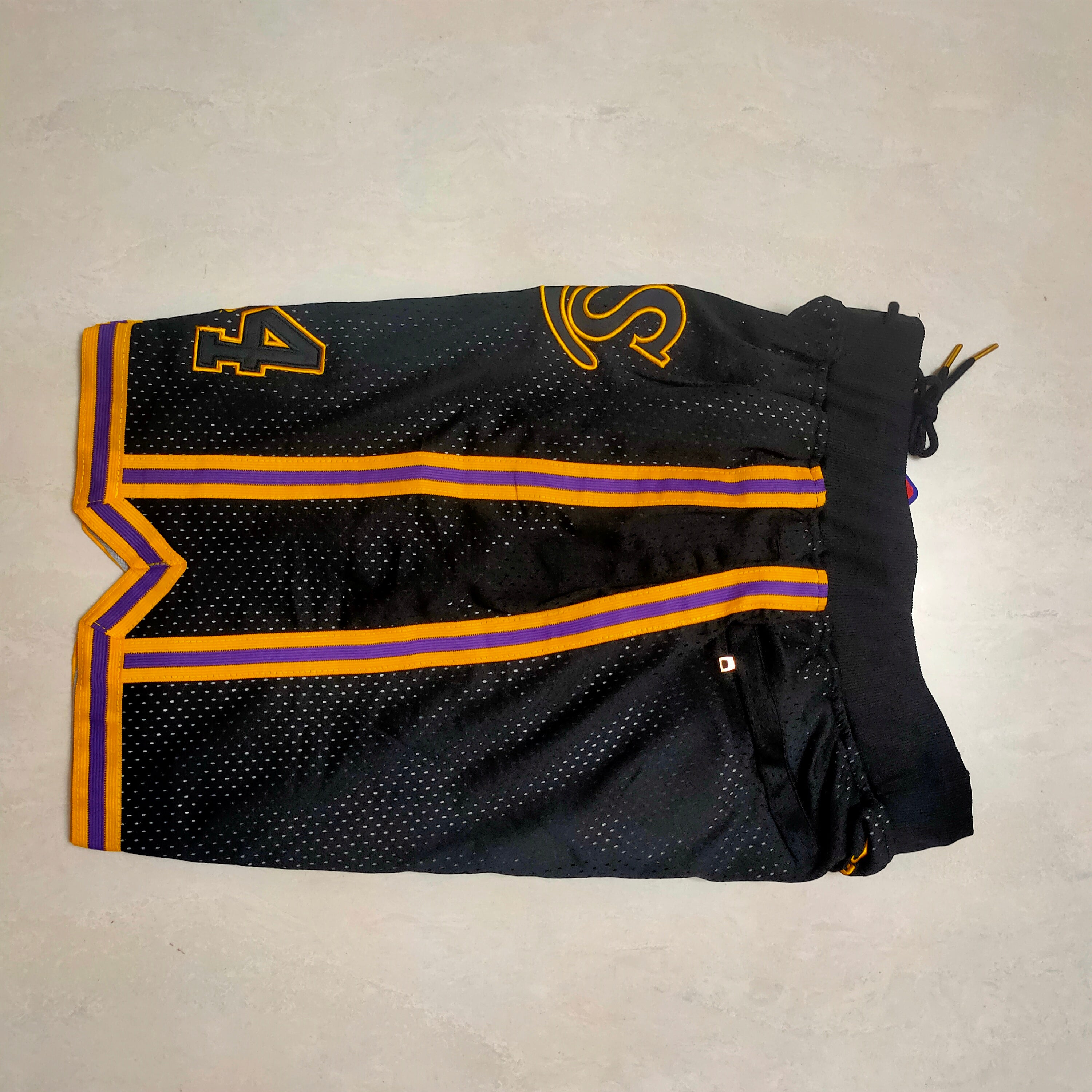 Los Angeles Lakers BOB8-24 black pocket pants