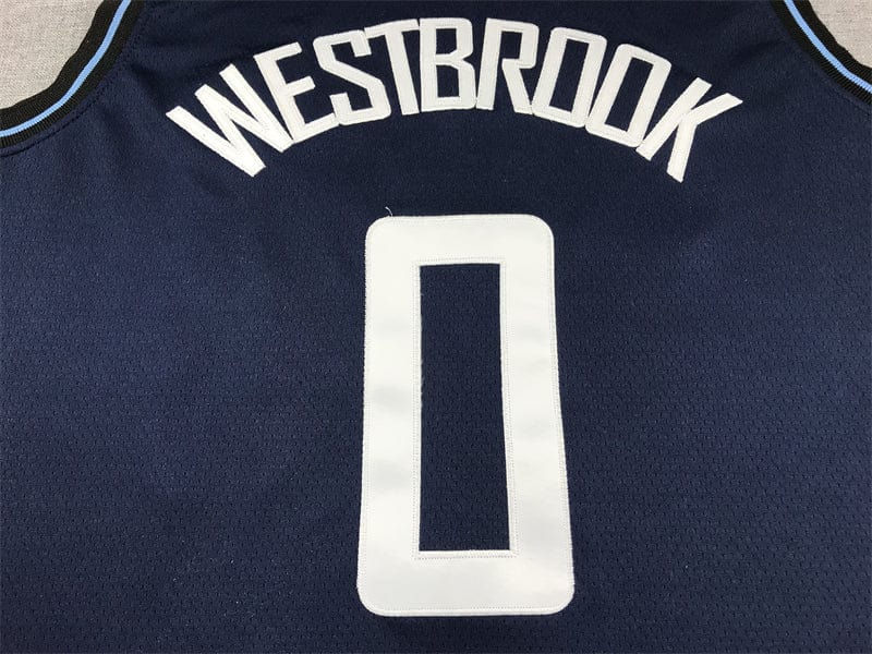 Men's Jersey 2024 Season Clippers #0 Dark Blue City Edition WESTBROOK