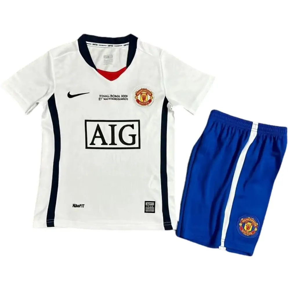 2008/09 Manchester United Away Retro - Kids Kit