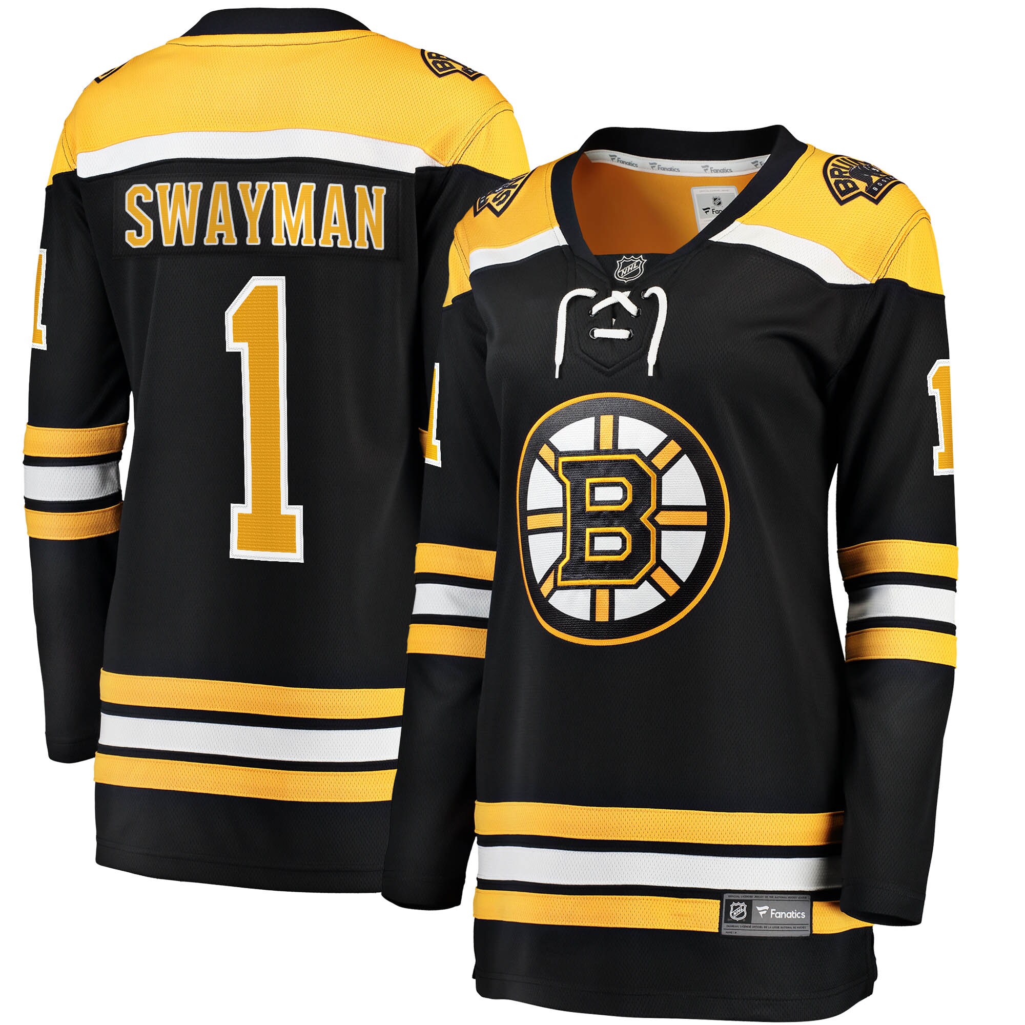 Jeremy Swayman Boston Bruins Fanatics Women’s Home Breakaway Jersey – Black