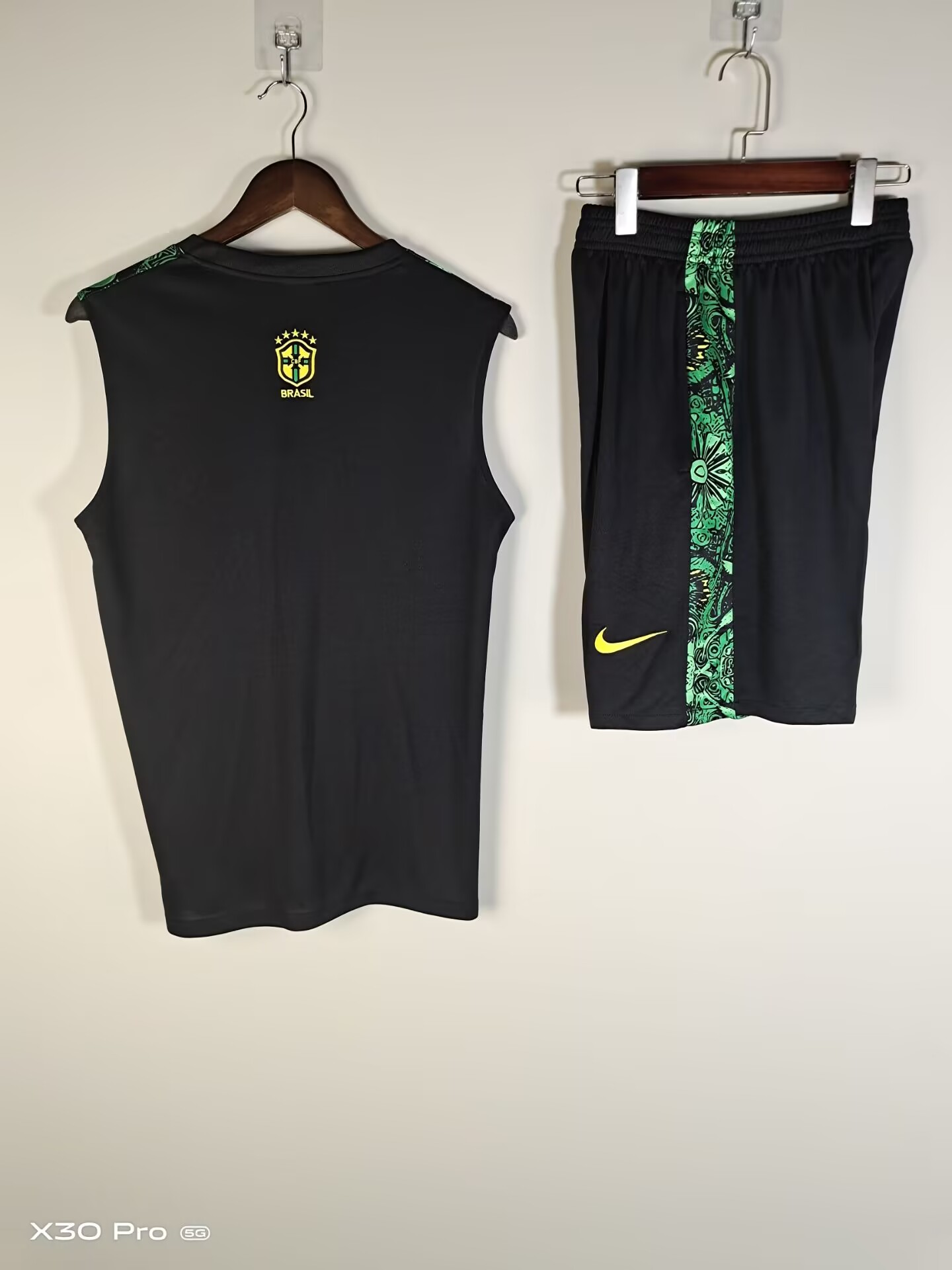 2025-26 Brazilian children's vest training suit green