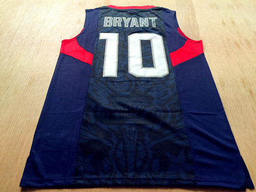 Dream Team No. 10 Kobe Bryant Blue New Fabric Fan Edition