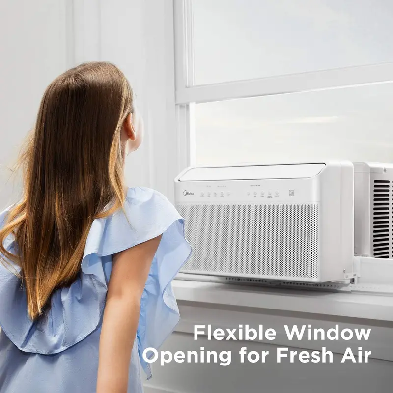 12.000 BTU U-Shaped Inverter Window Air Conditioner – Energy-Efficient. Ultra-Quiet. Smart-Enabled (Alexa/Remote). Renewed Unit