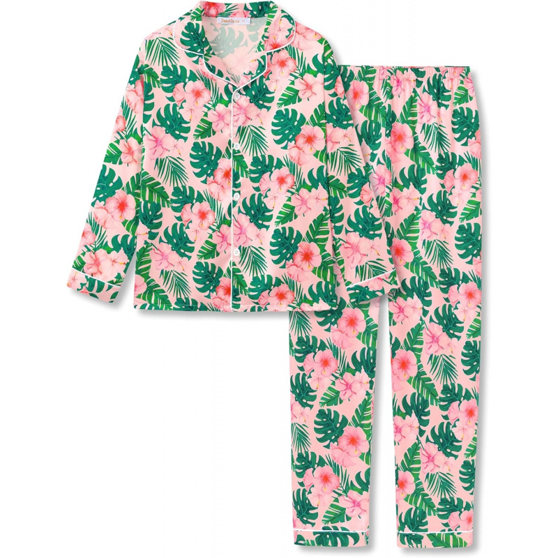 Silky Satin Pajama Long Sleeves Set